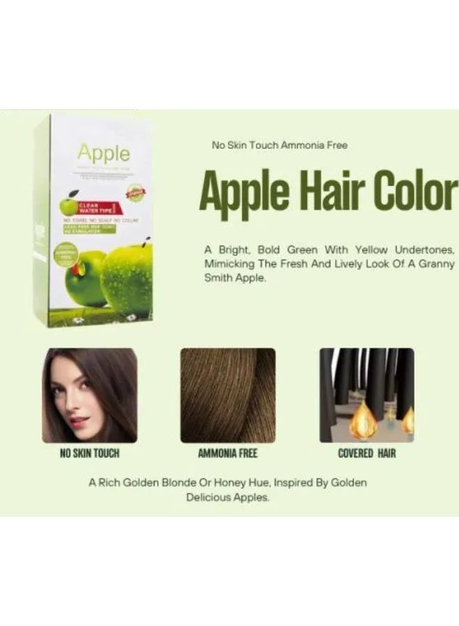 ابل  صبغة شعر كريمية بنية داكنة بخلاصة التفاح - تركيبة خالية من الأمونيا، تدوم حتى 72 ساعة، 500 مل × 2 - Image 4